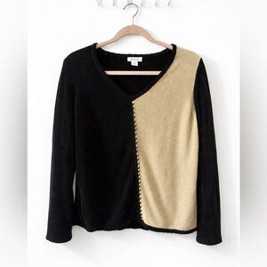 ✨Hampshire Studio Acrylic Colorblock Sweater Size M